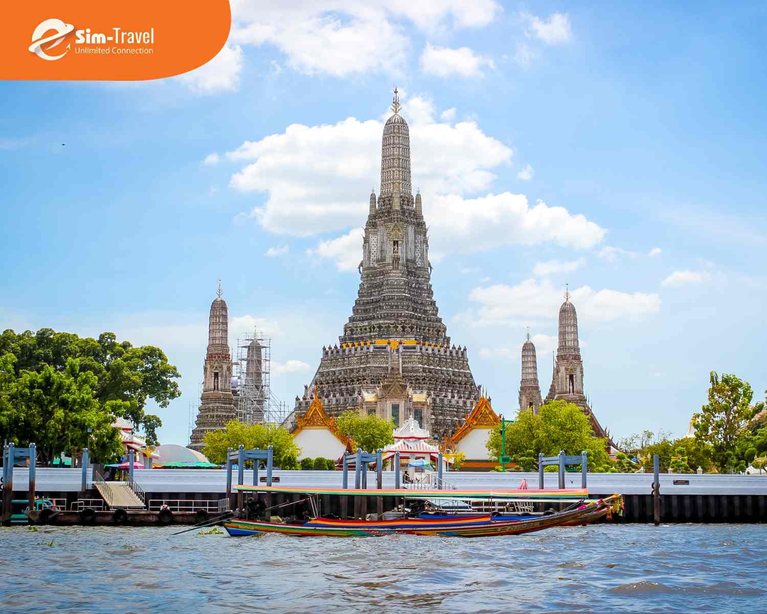 Ch&ugrave;a Wat Arun l&agrave; biểu tượng văn h&oacute;a nổi bật của thủ đ&ocirc; Bangkok.