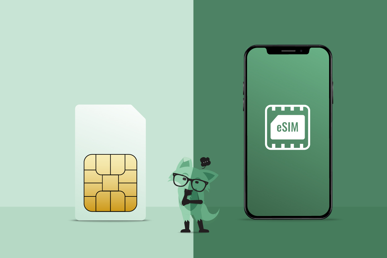 eSIM tiện lợi, nhỏ gọn hơn nhiều so với SIM vật lý