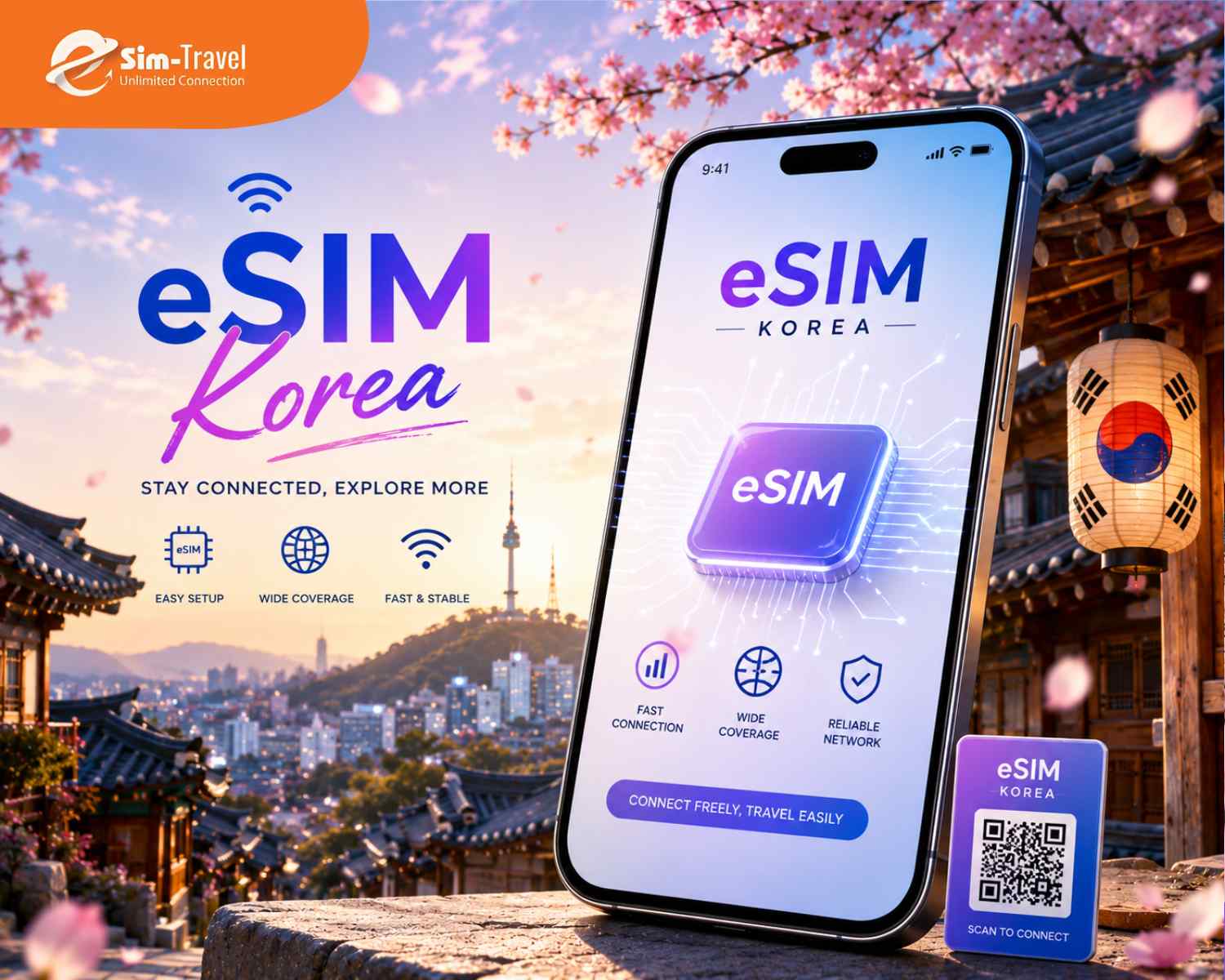 ESIM TRAVELS hỗ trợ eSIM H&agrave;n Quốc kết nối ổn định khi săn deal mỹ phẩm tại H&agrave;n Quốc.