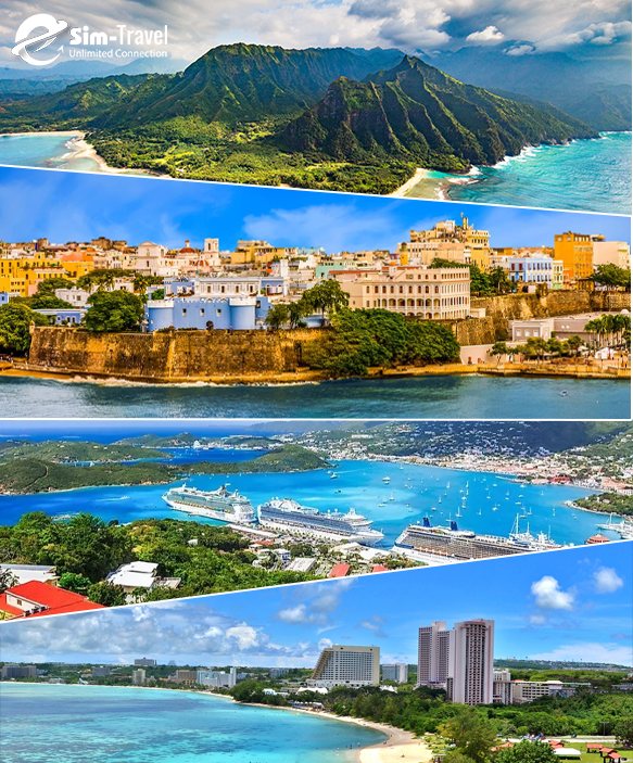 USA - Hawaii - Puerto Rico - US Virgin Islands - Guam