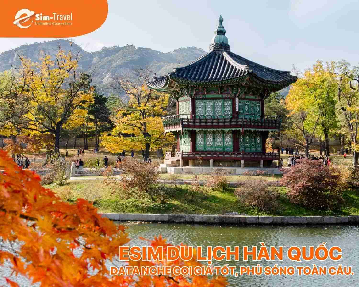 ESIM TRAVELS đồng h&agrave;nh c&ugrave;ng bạn trong mọi chuyến đi tới H&agrave;n Quốc.