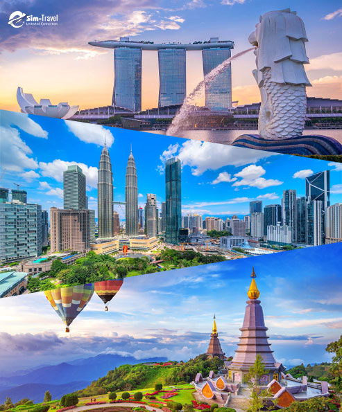 Combo 3 nước Singapore - Malaysia - Thailand