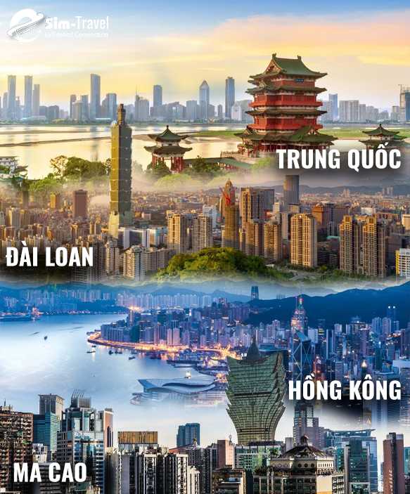 Taiwan - Hong Kong - Macau - China