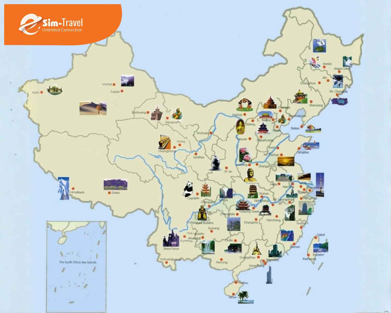 Hiện nay c&oacute; hai loại bản đồ du lịch Trung Quốc: bản đồ giấy v&agrave; bản đồ ứng dụng