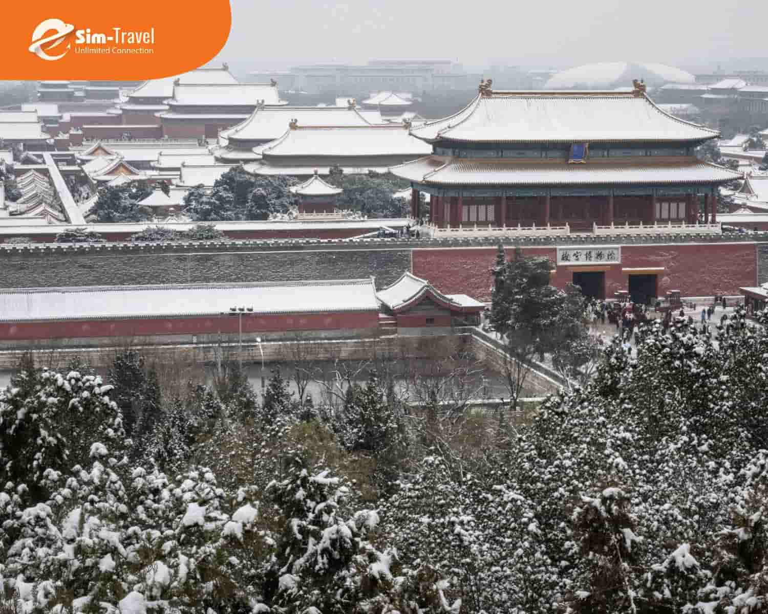 Mùa đông Trung Quốc với tuyết phủ trắng