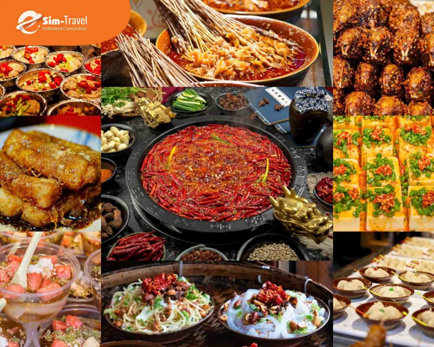 Tứ Xuyên nổi tiếng với các món cay nồng, đậm đà hương vị