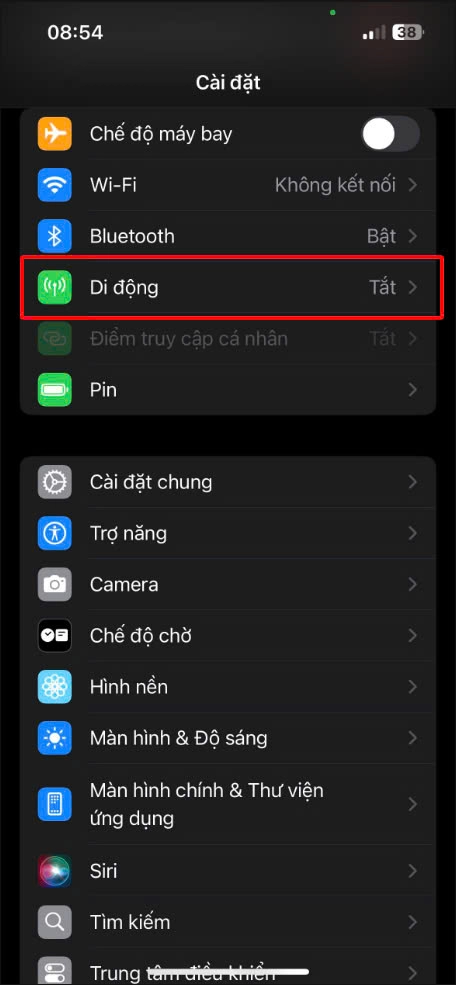 Truy cập mục 