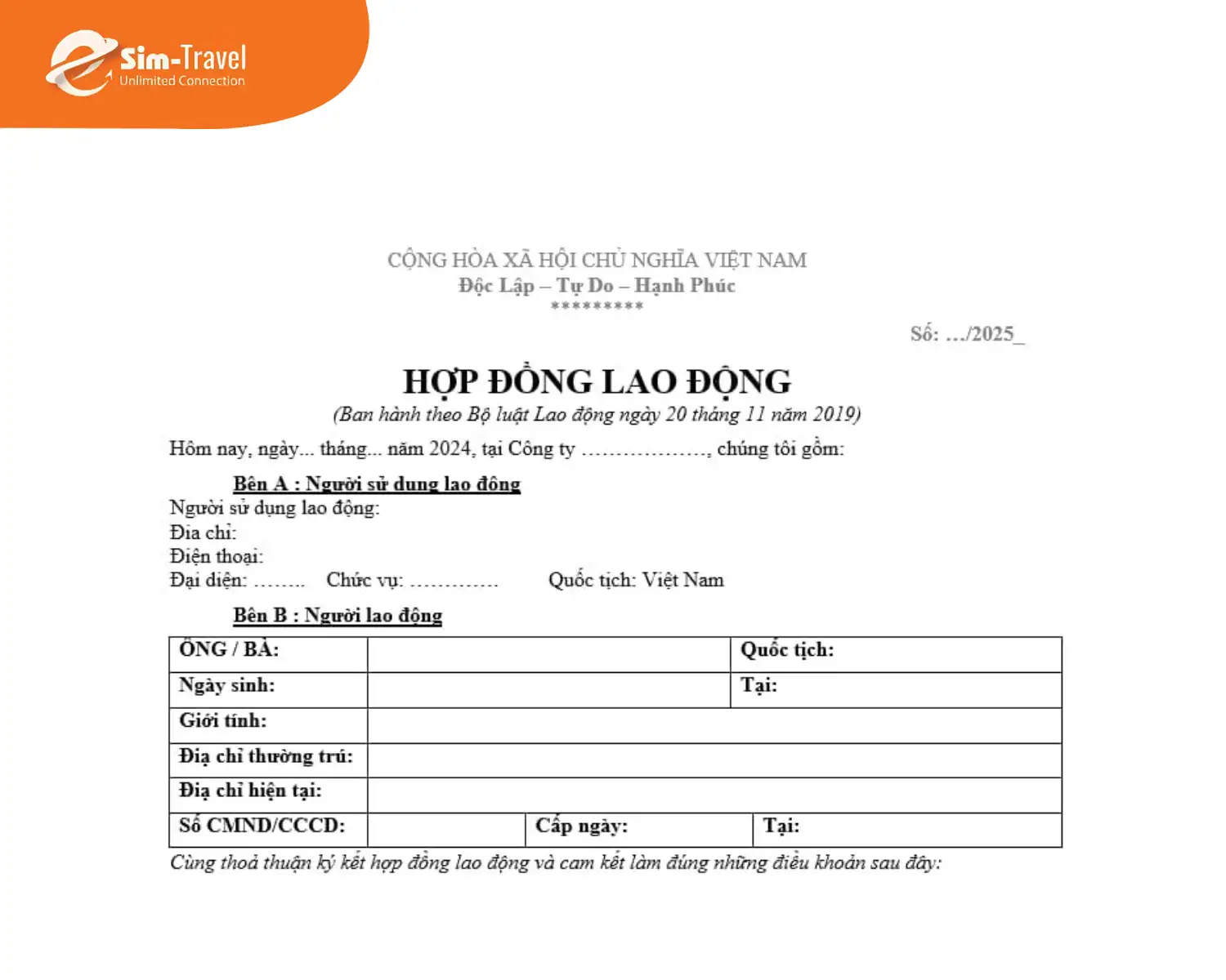 Hợp đồng lao động giúp chứng minh nghề nghiệp rõ ràng