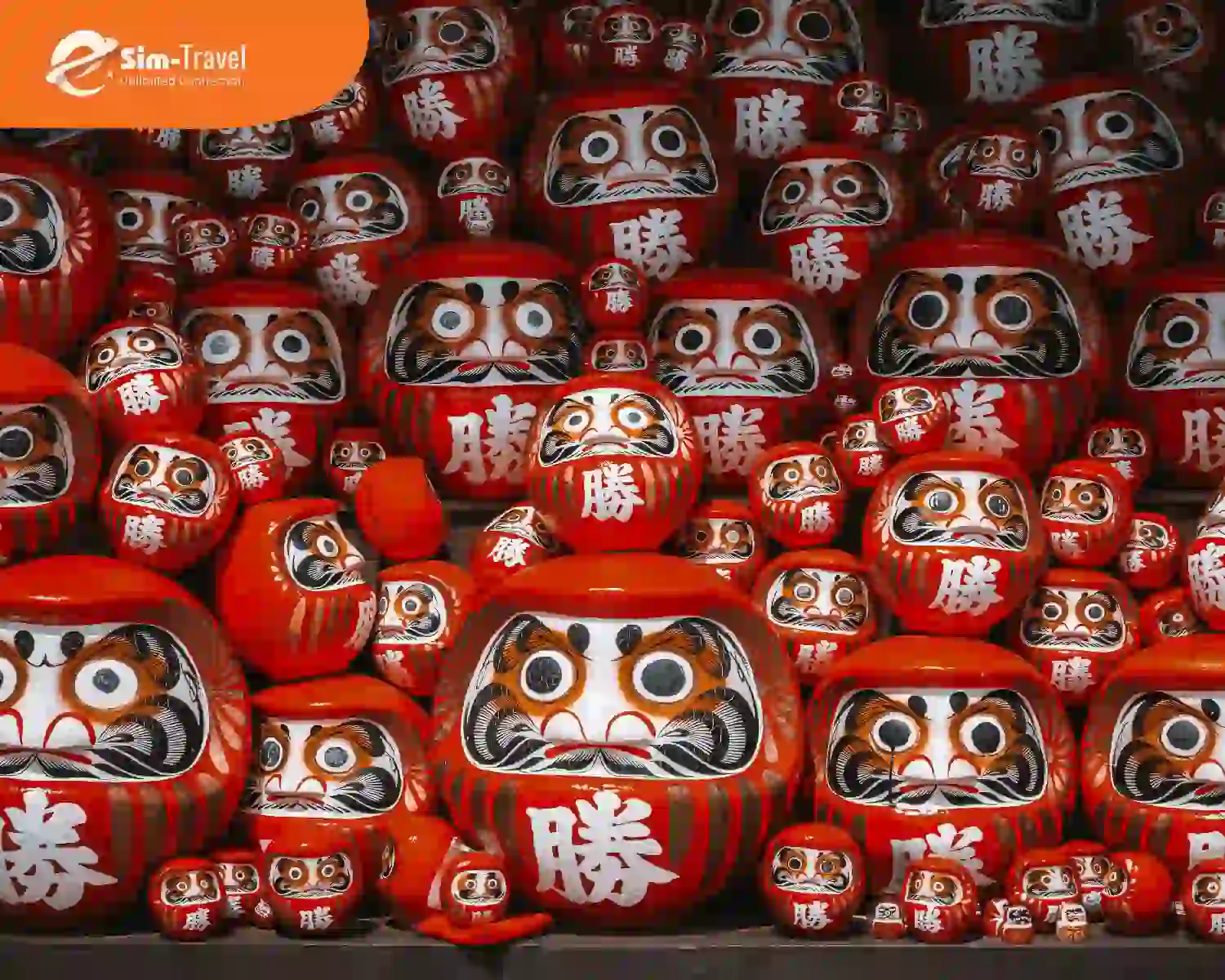 Búp bê Daruma với kiểu dáng đặc biệt, rực rỡ