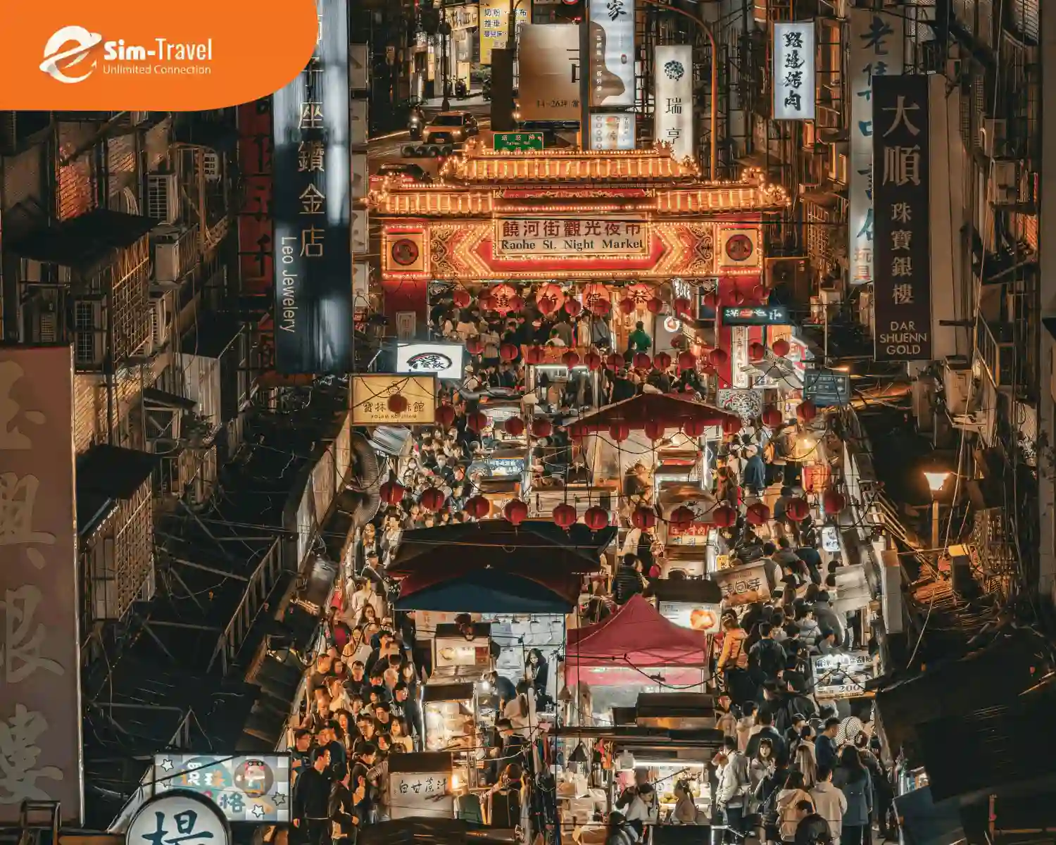Một góc mua sắm nhộn nhịp tại Đài Loan