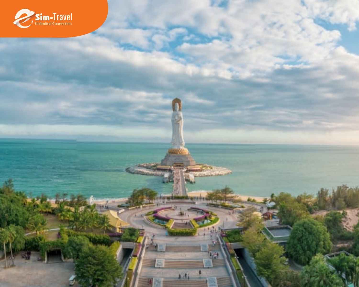 Khu du lịch văn h&oacute;a Nam Sơn nổi bật với tượng Quan Thế &Acirc;m hướng biển đầy ấn tượng