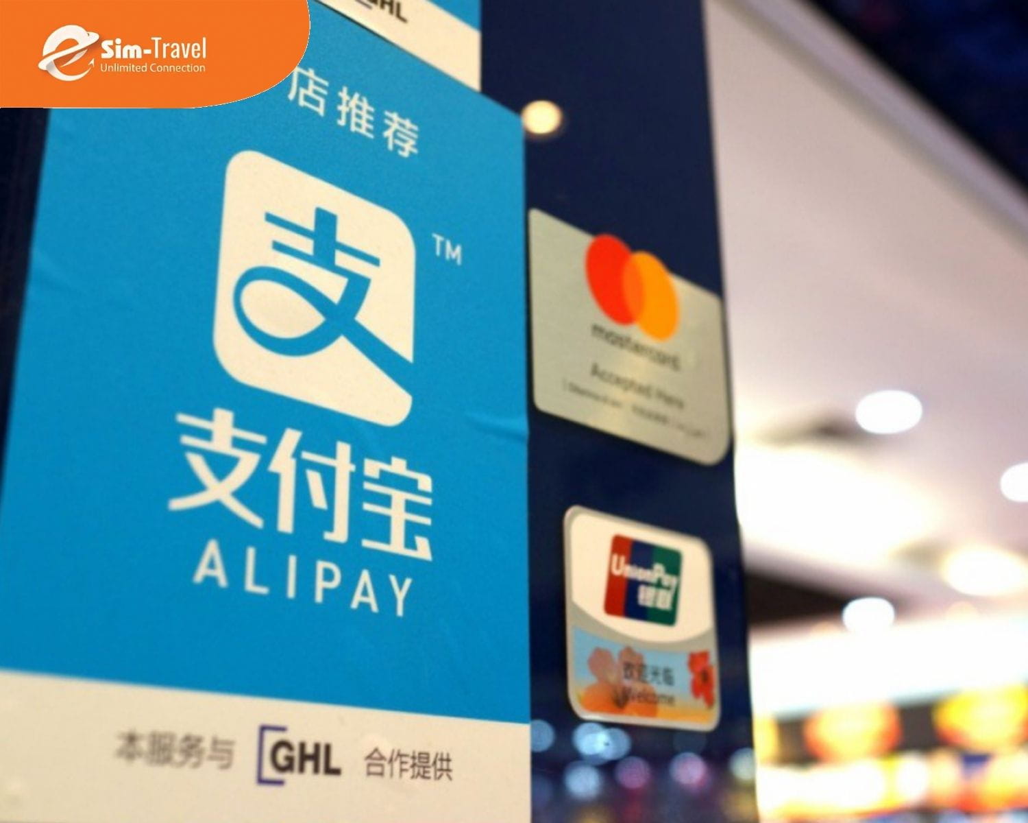 C&agrave;i đặt sẵn Alipay để trải nghiệm mua sắm kh&ocirc;ng d&ugrave;ng tiền mặt.