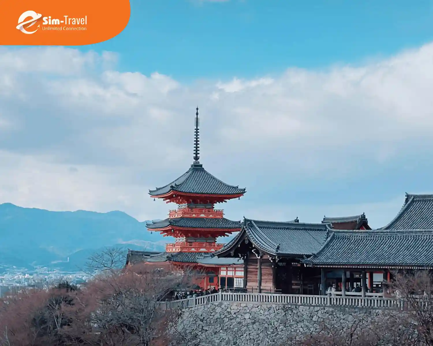 Một góc chùa Kiyomizu dera linh thiêng