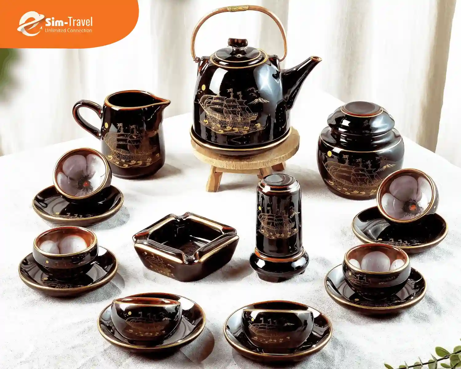 Bộ ấm trà cao cấp là lựa chọn thích hợp để tặng đối tác