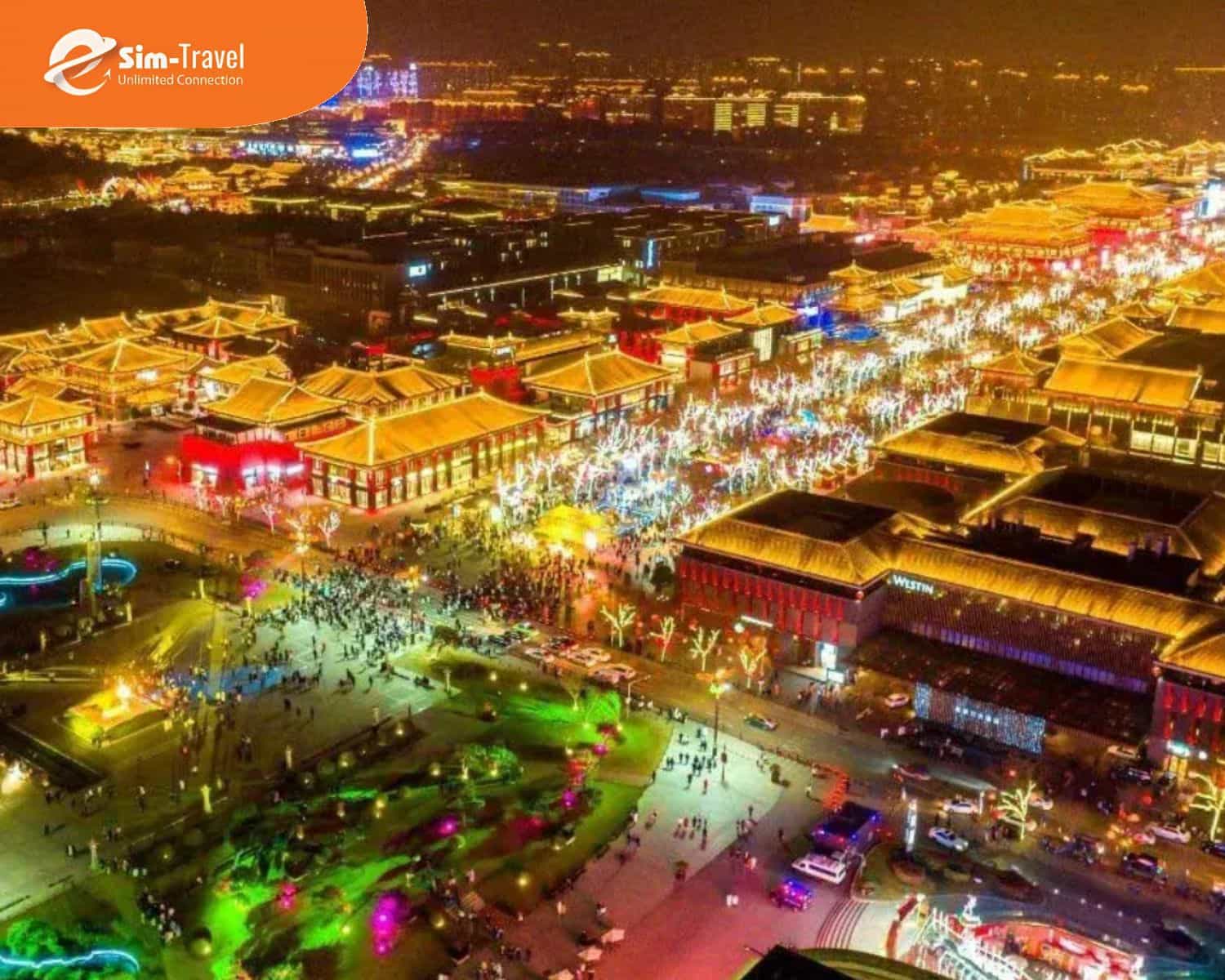 Đại Đường Bất Dạ Th&agrave;nh rực rỡ &aacute;nh đ&egrave;n t&aacute;i hiện kh&ocirc;ng gian cổ trang huyền ảo.