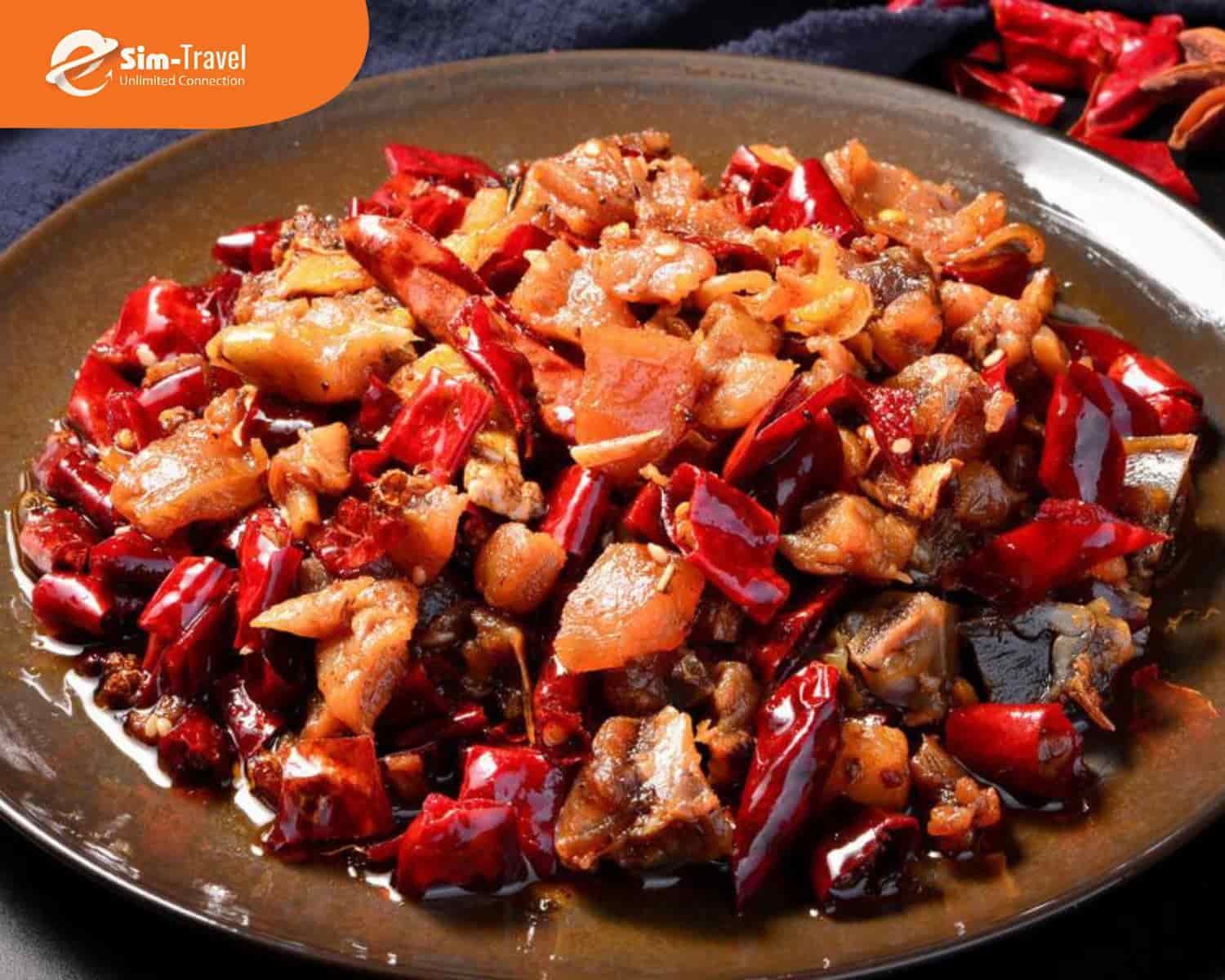 Thịt thỏ chiên ớt