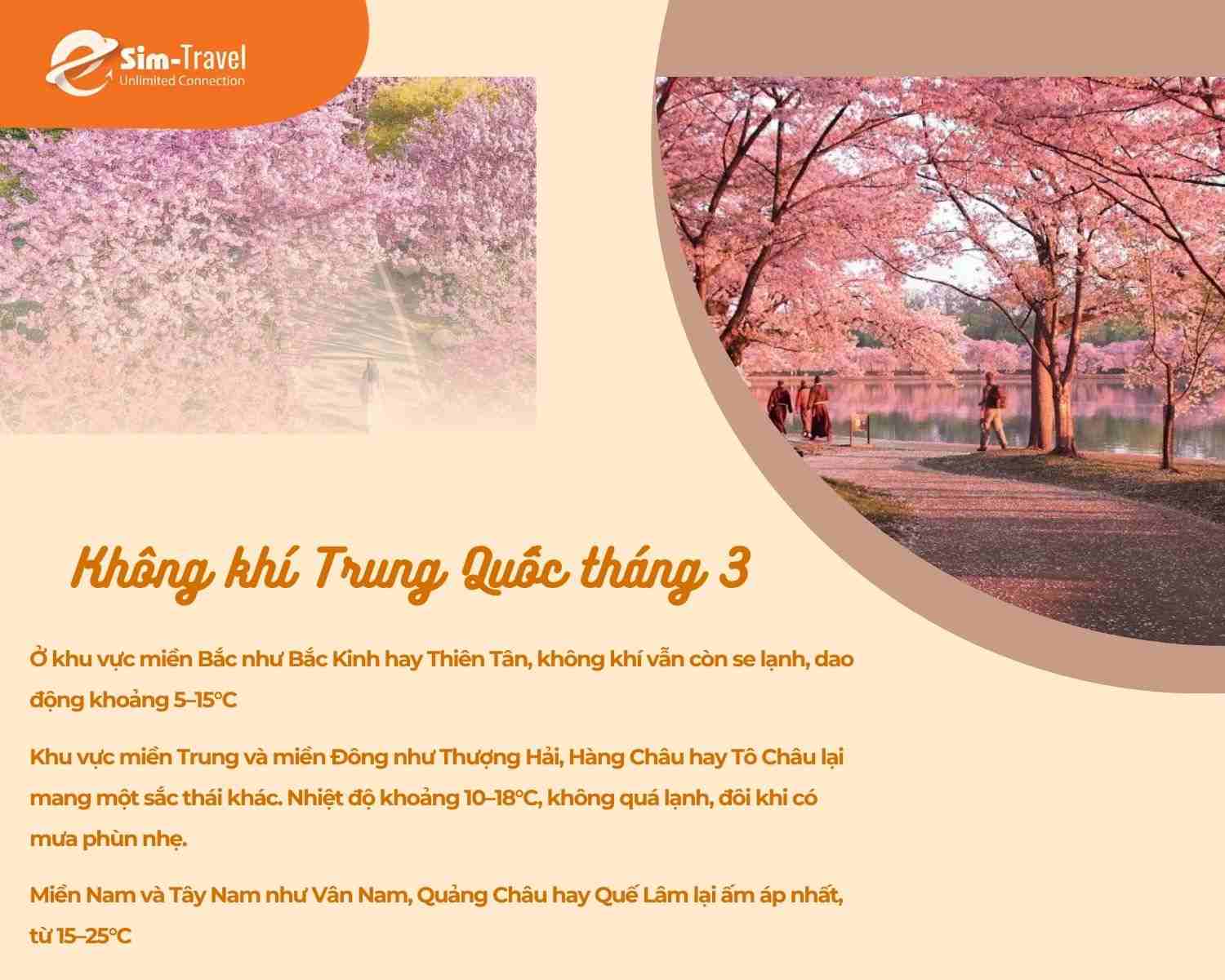 Thời tiết th&aacute;ng 3 Trung Quốc