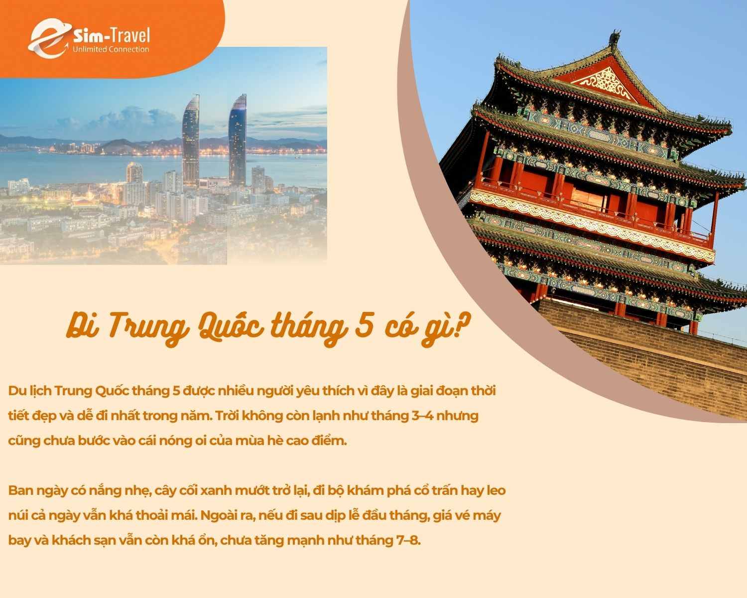 Thời tiết th&aacute;ng 5 Trung Quốc m&aacute;t mẻ v&agrave; dễ chịu
