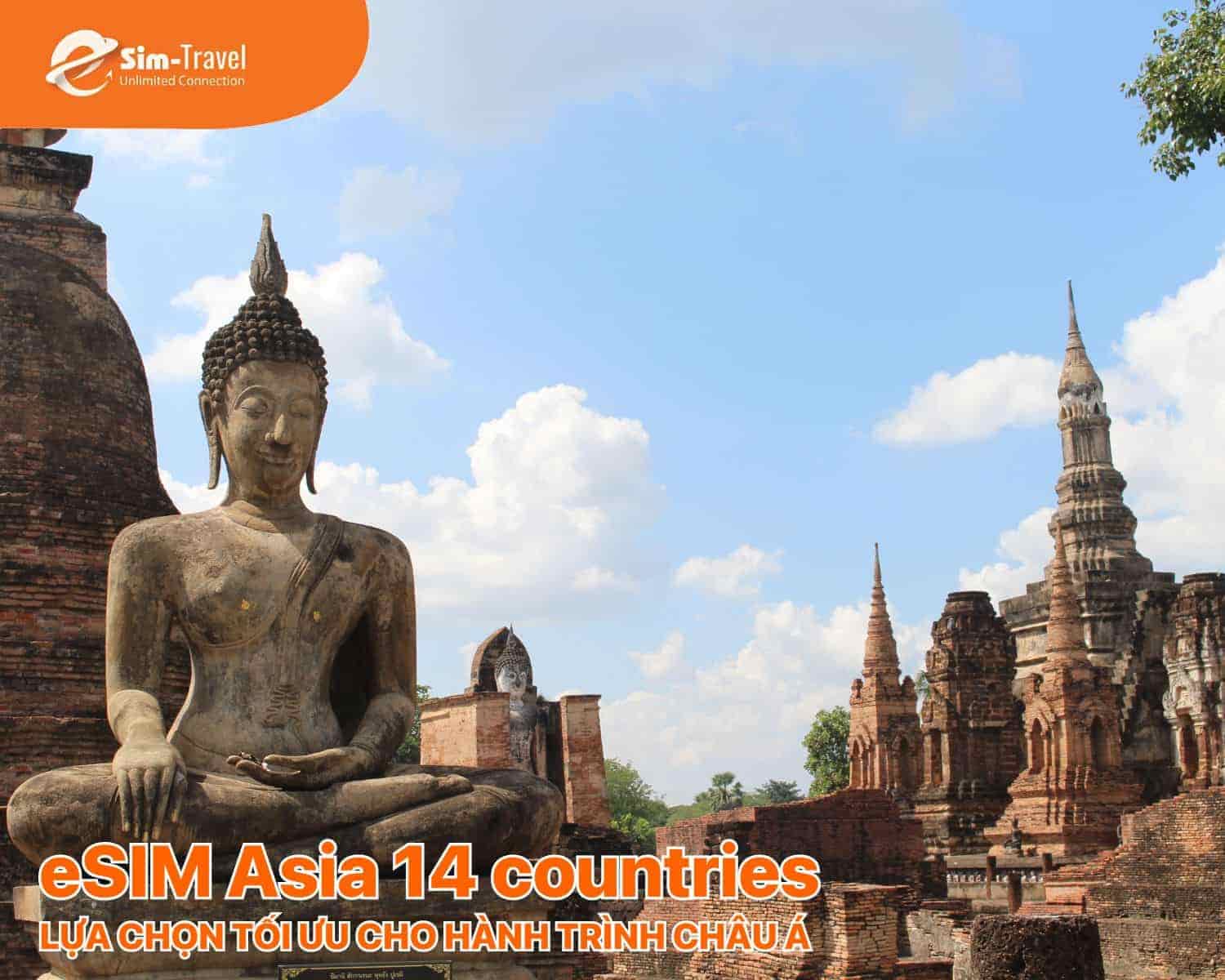 eSIM 14 quốc gia ESIM TRAVELS hỗ trợ nhiều thiết bị iOS v&agrave; Android phổ biến.