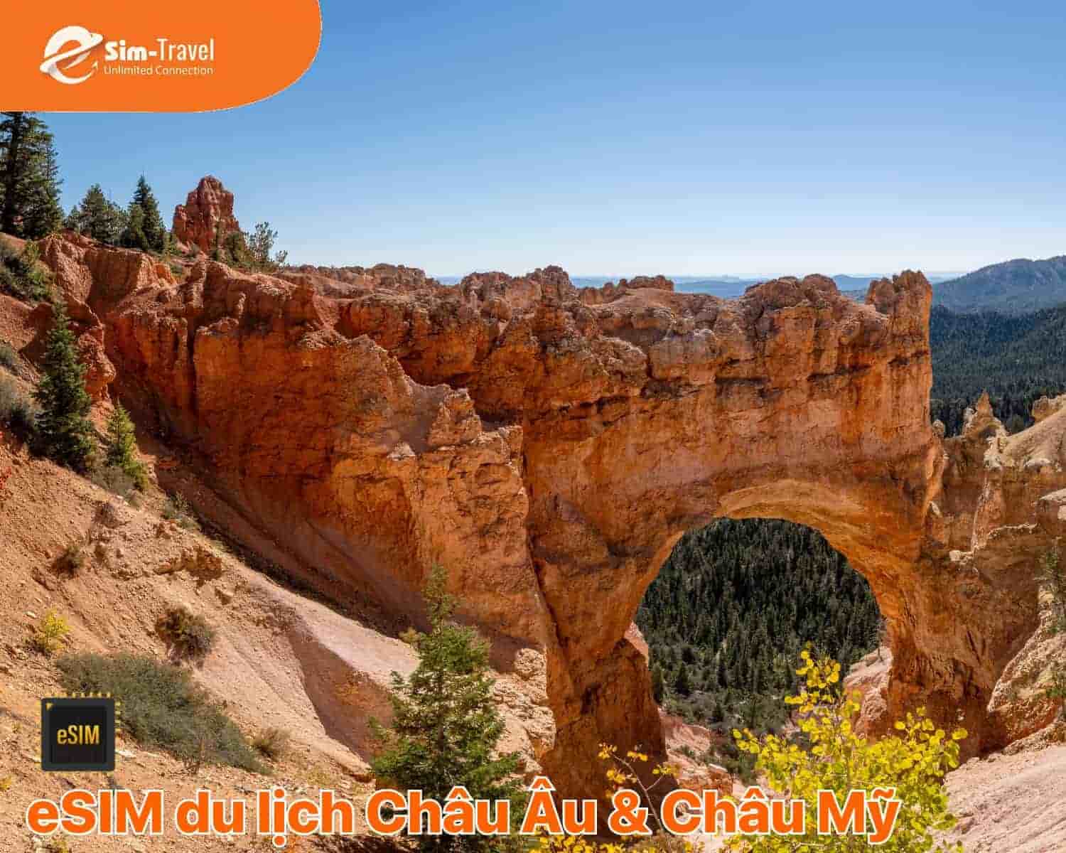eSIM Châu Âu & Châu Mỹ 41 quốc gia giữ kết nối ổn định khi di chuyển xuyên lục địa.