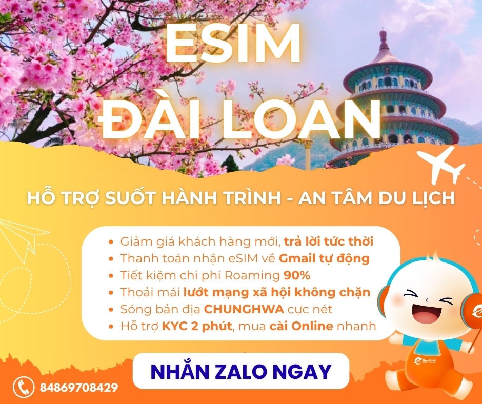 Mua eSIM đi du lịch Đ&agrave;i Loan đa dạng g&oacute;i c&ugrave;ng chất lượng dịch vụ an t&acirc;m