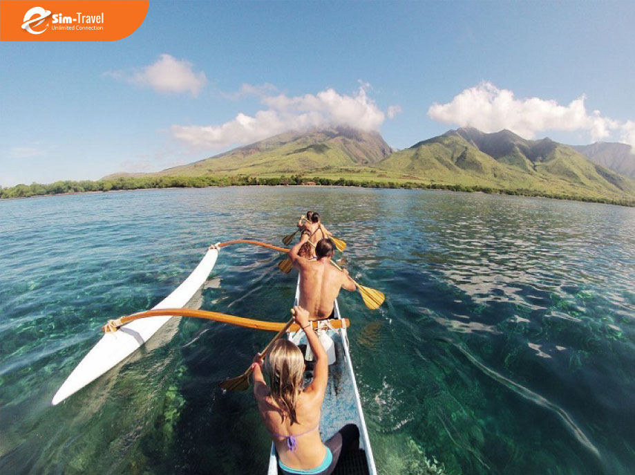 Chèo thuyền du lịch trên đảo Maui - Hòn ngọc xanh tuyệt đẹp nằm giữa Thái Bình Dương