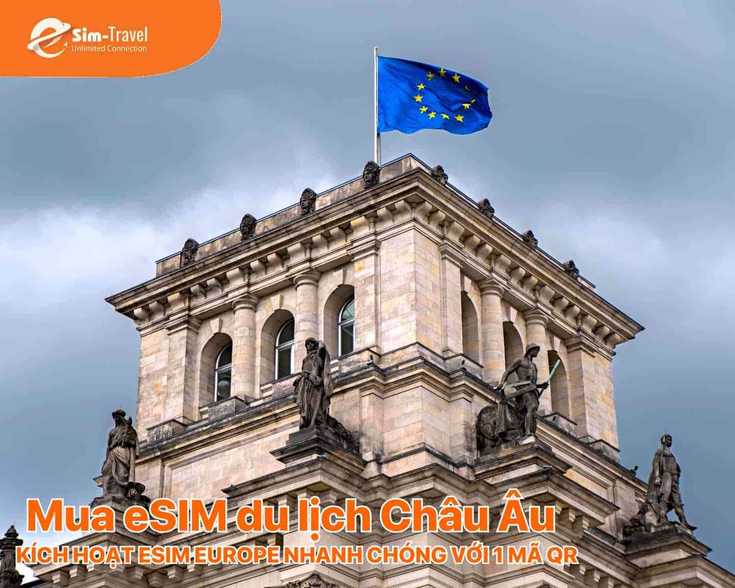 eSIM Europe đ&aacute;p ứng tốt nhu cầu l&agrave;m việc v&agrave; giải tr&iacute; trực tuyến.