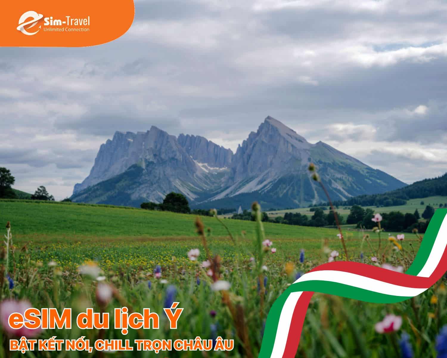 Kh&ocirc;ng cần xếp h&agrave;ng mua SIM, kết nối ngay khi đặt ch&acirc;n đến &Yacute;.