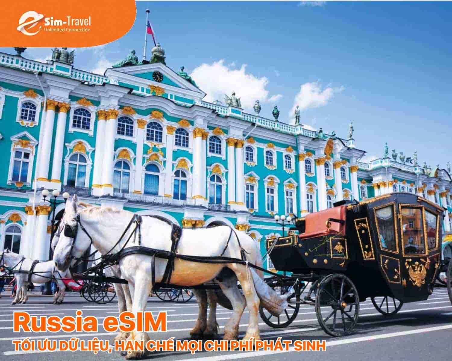 eSIM Nga tối ưu dung lượng cho nhu cầu du lịch v&agrave; c&ocirc;ng việc.