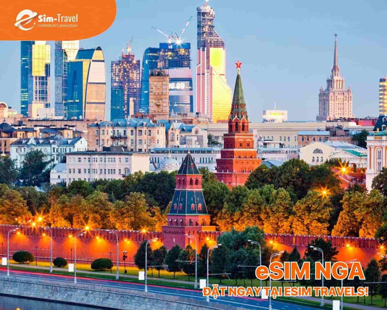 ESIM TRAVELS giải ph&aacute;p eSIM du lịch Nga ho&agrave;n hảo cho chuyến đi.