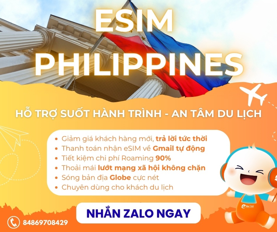 eSIM du lịch Philippines mang lại trải nghiệm sóng cực nét tại nước sở tại