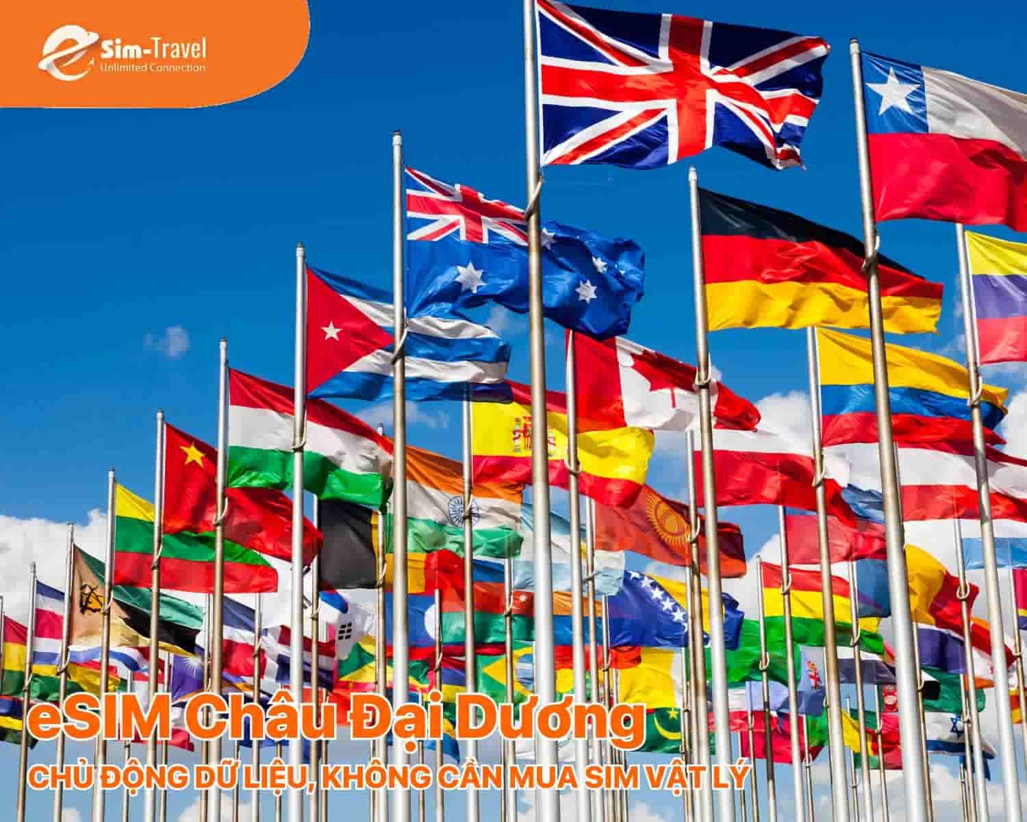 Du lịch ch&acirc;u &Aacute;, ch&acirc;u &Acirc;u hay ch&acirc;u Phi đều c&oacute; g&oacute;i eSIM quốc tế ph&ugrave; hợp nhu cầu sử dụng.