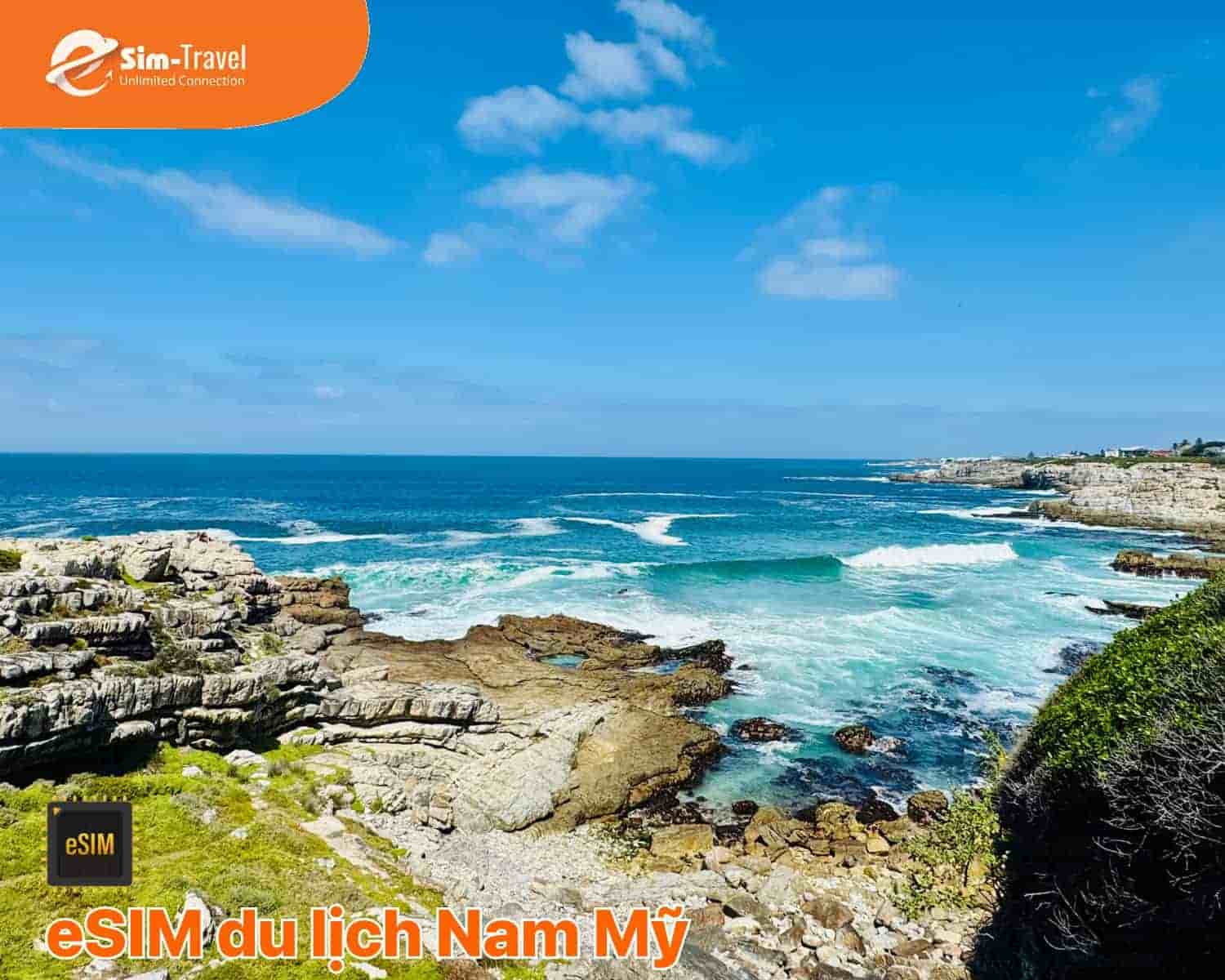 eSIM Nam Mỹ gi&uacute;p online ngay khi hạ c&aacute;nh, kh&ocirc;ng lo mất s&oacute;ng.