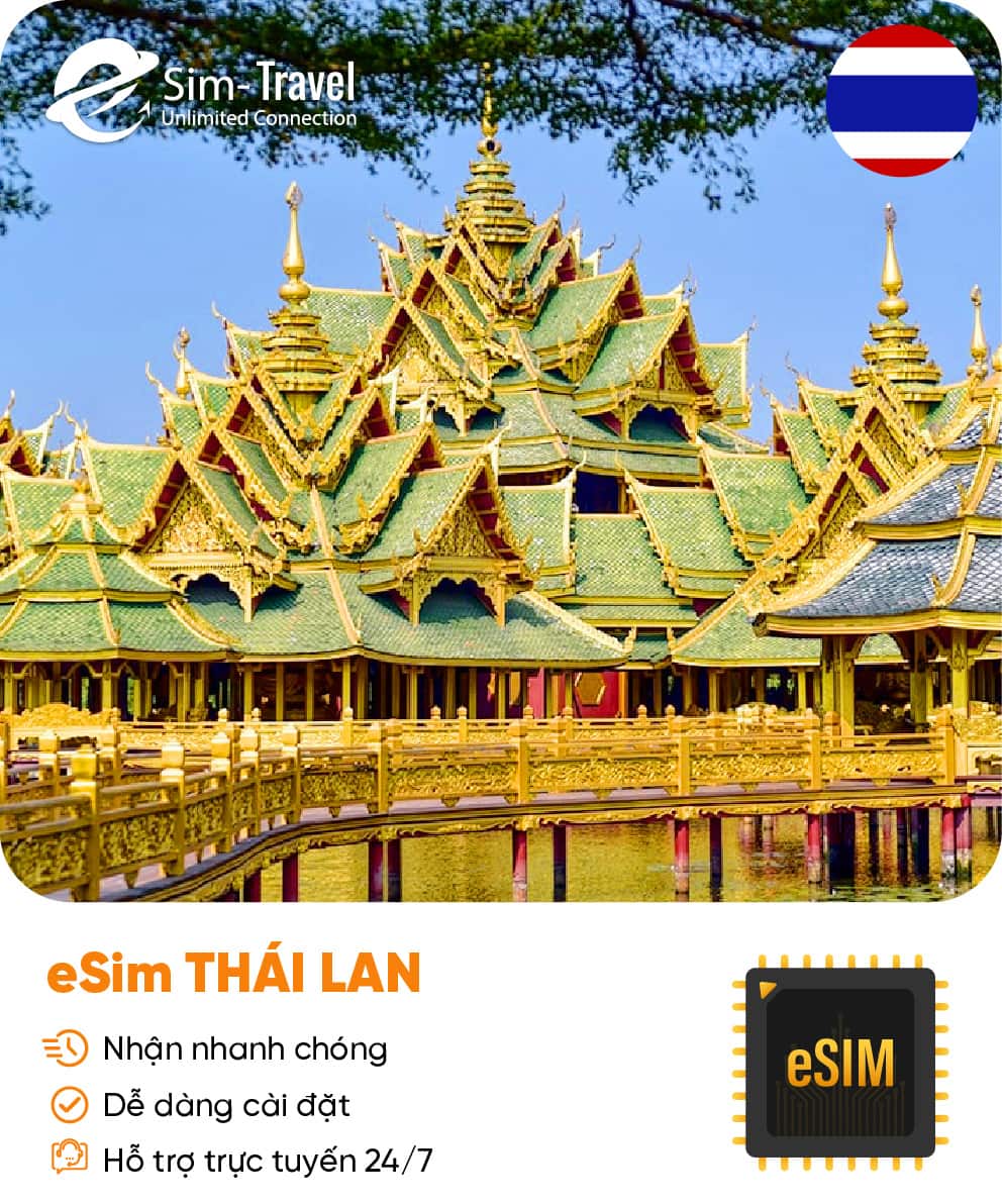 Esim du lịch eSIM Thái Lan (Thailand) - Mua eSIM online giá rẻ, kích hoạt dễ dàng, kết nối internet nhanh chóng