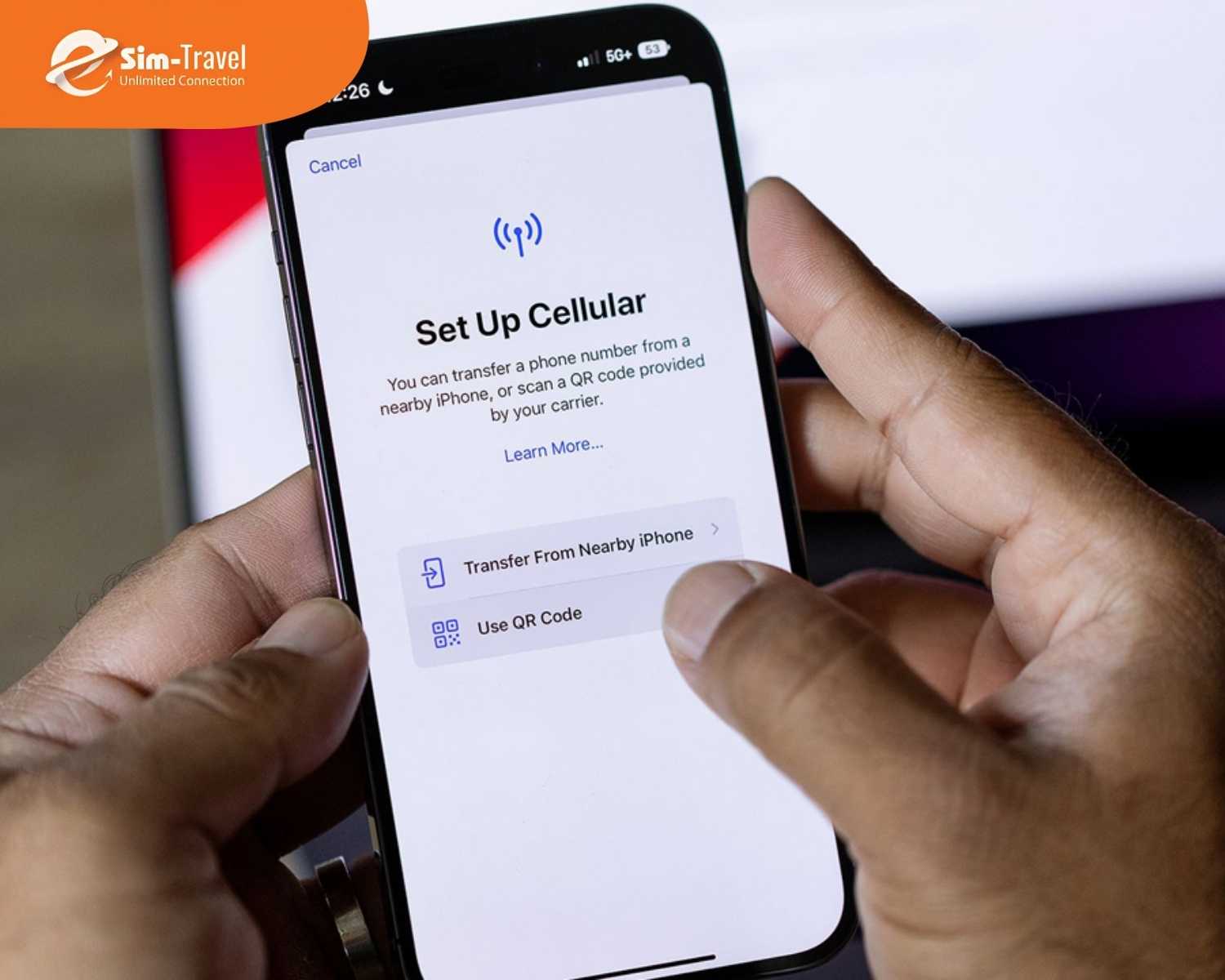 Hướng dẫn c&agrave;i đặt eSIM UAE Saudi Arabia tr&ecirc;n iPhone