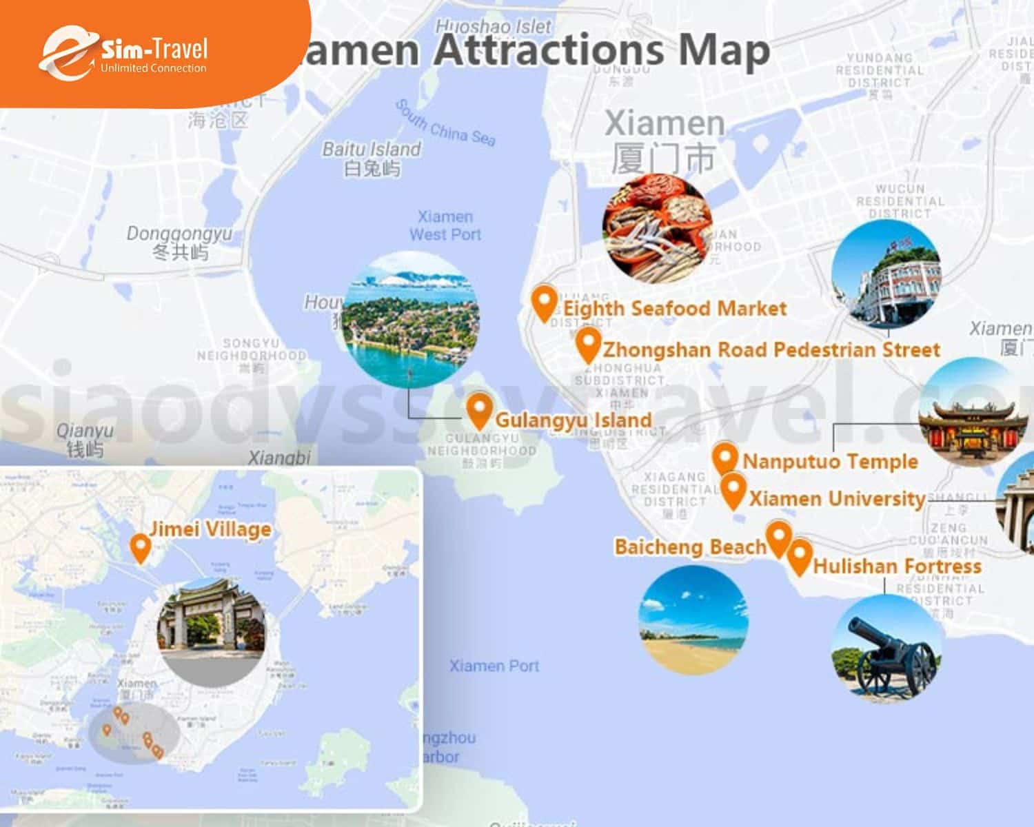 Lịch trình các điểm đến nổi tiếng ở Hạ Môn Trung Quốc