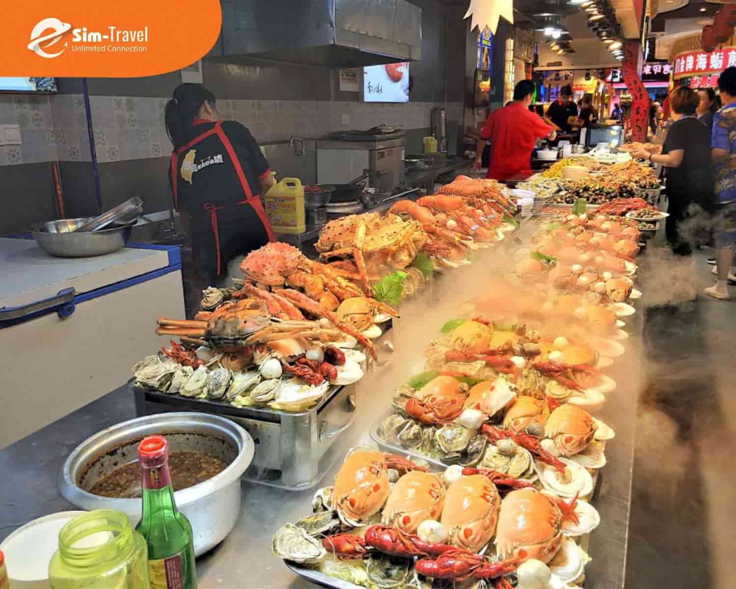 Hải sản Hạ Môn nổi tiếng với hương vị tự nhiên tươi ngon