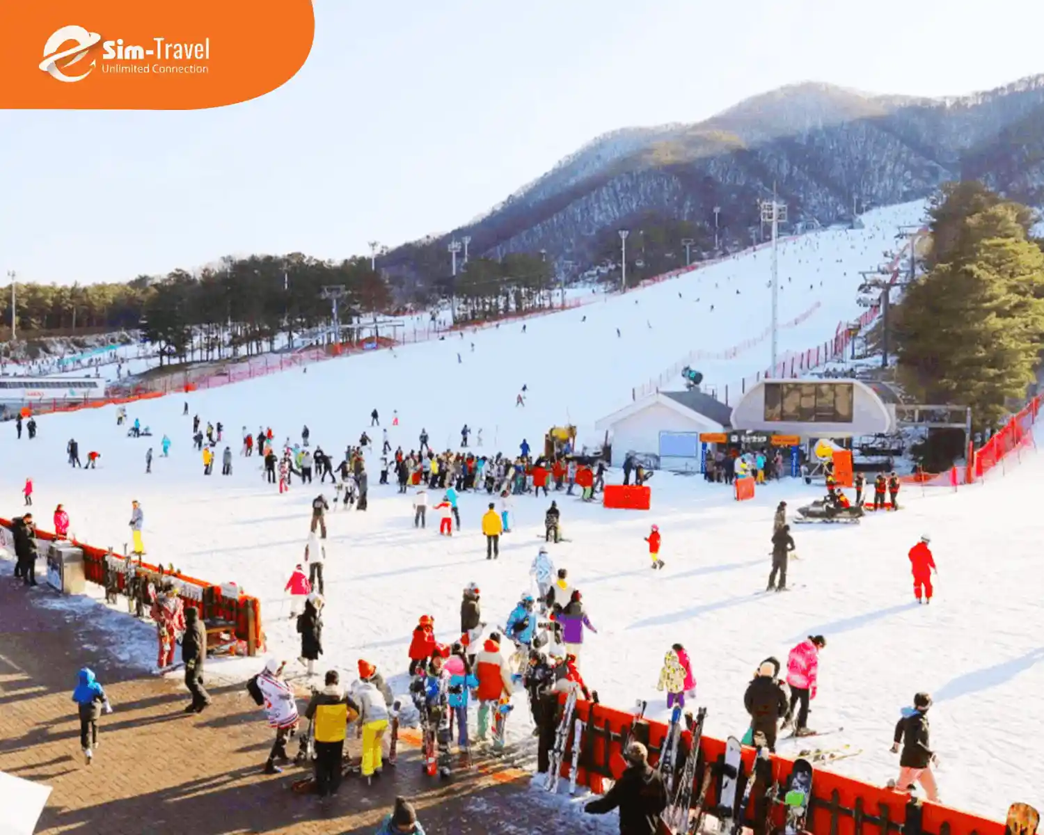 Mùa đông tuyết phủ thích hợp trải nghiệm hoạt động trượt tuyết