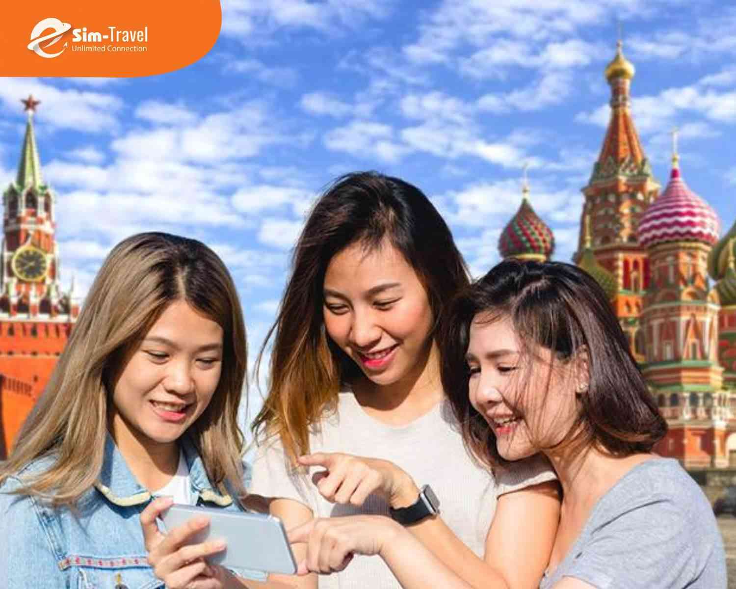 Sim đi Nga gi&uacute;p bạn thuận tiện d&ugrave;ng bản đồ, đặt xe, lướt website