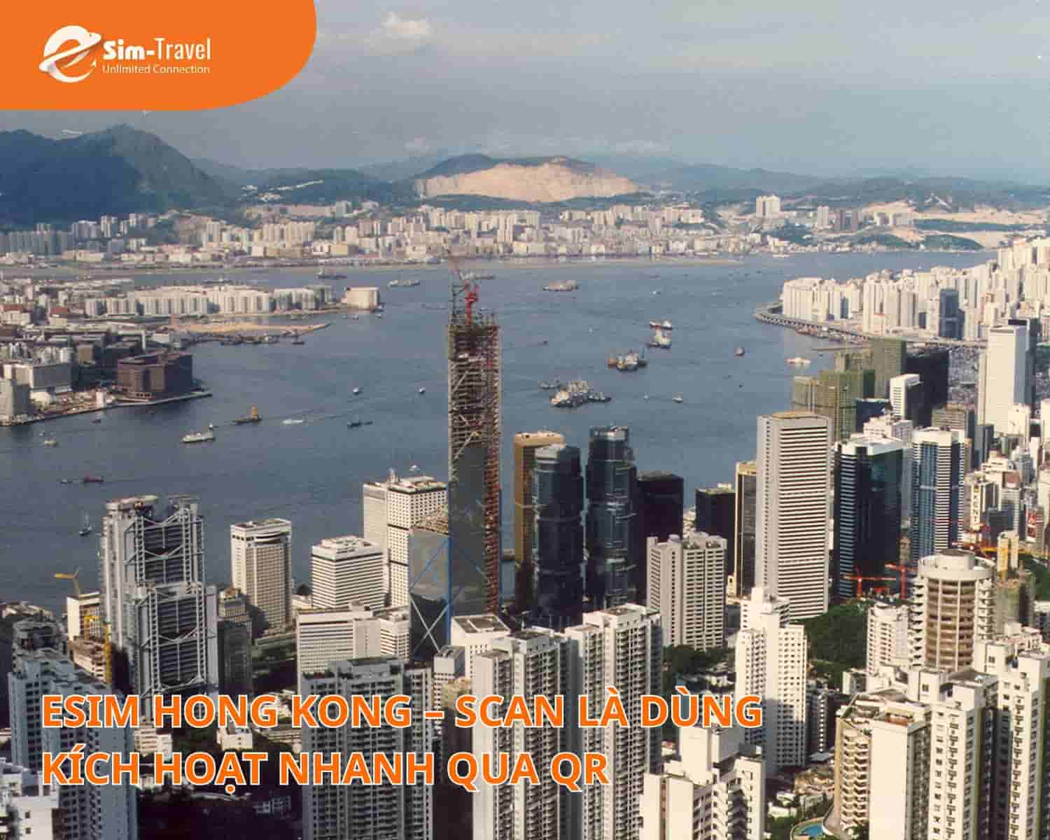 eSIM du lịch Hong Kong được kích hoạt dễ dàng qua mã QR