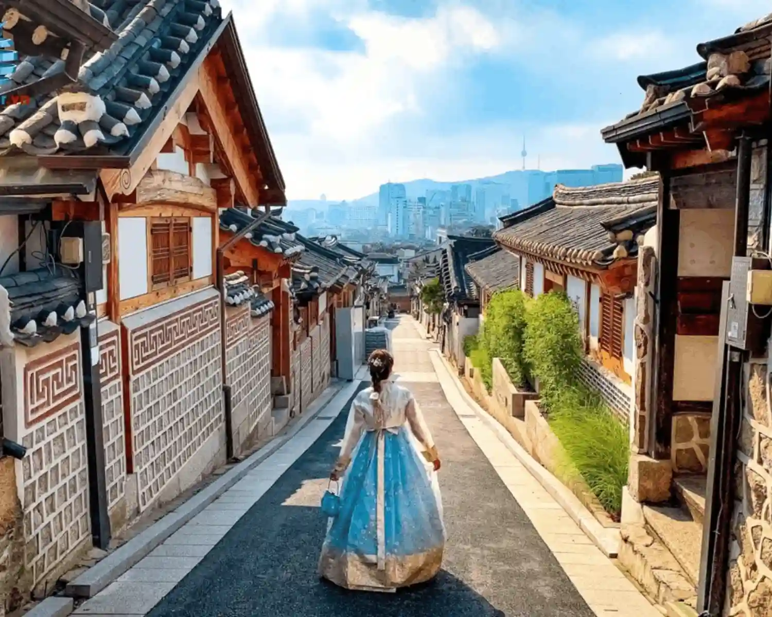 Mặc Hanbok truyền thống và lưu giữ những bức ảnh đẹp