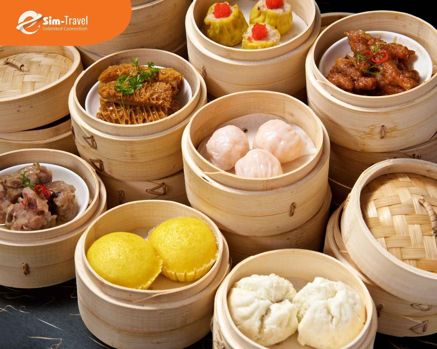 B&aacute;nh bao v&agrave; dimsum được nhiều du kh&aacute;ch y&ecirc;u th&iacute;ch tại H&agrave; Khẩu