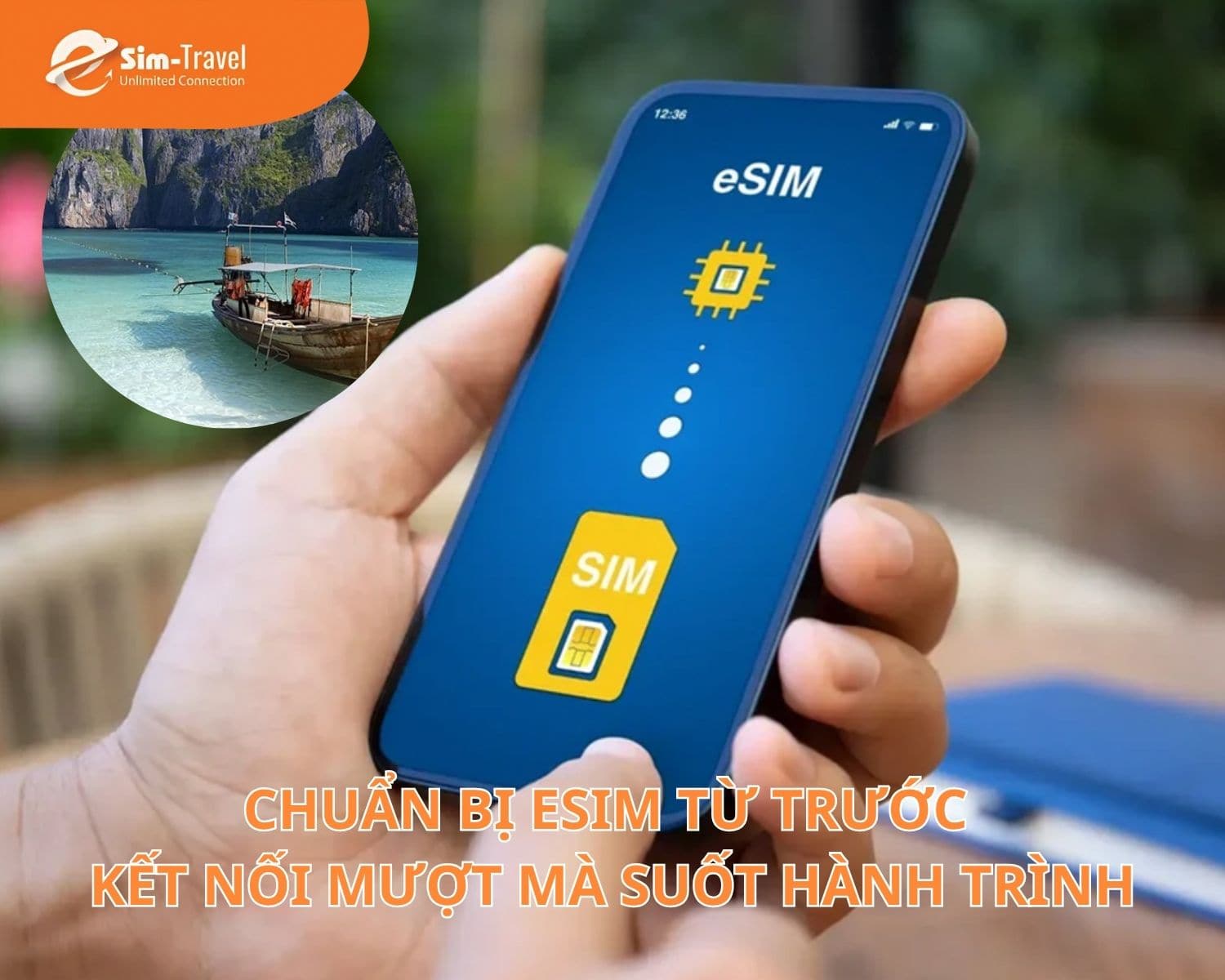 Chuẩn bị eSIM từ trước, kết nối mượt m&agrave; suốt h&agrave;nh tr&igrave;nh