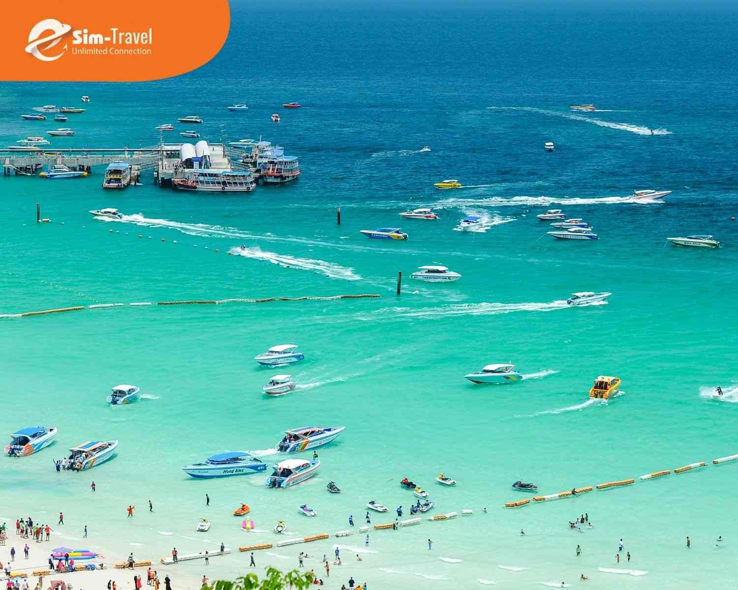 Pattaya nổi tiếng với không khí náo nhiệt, biển đẹp