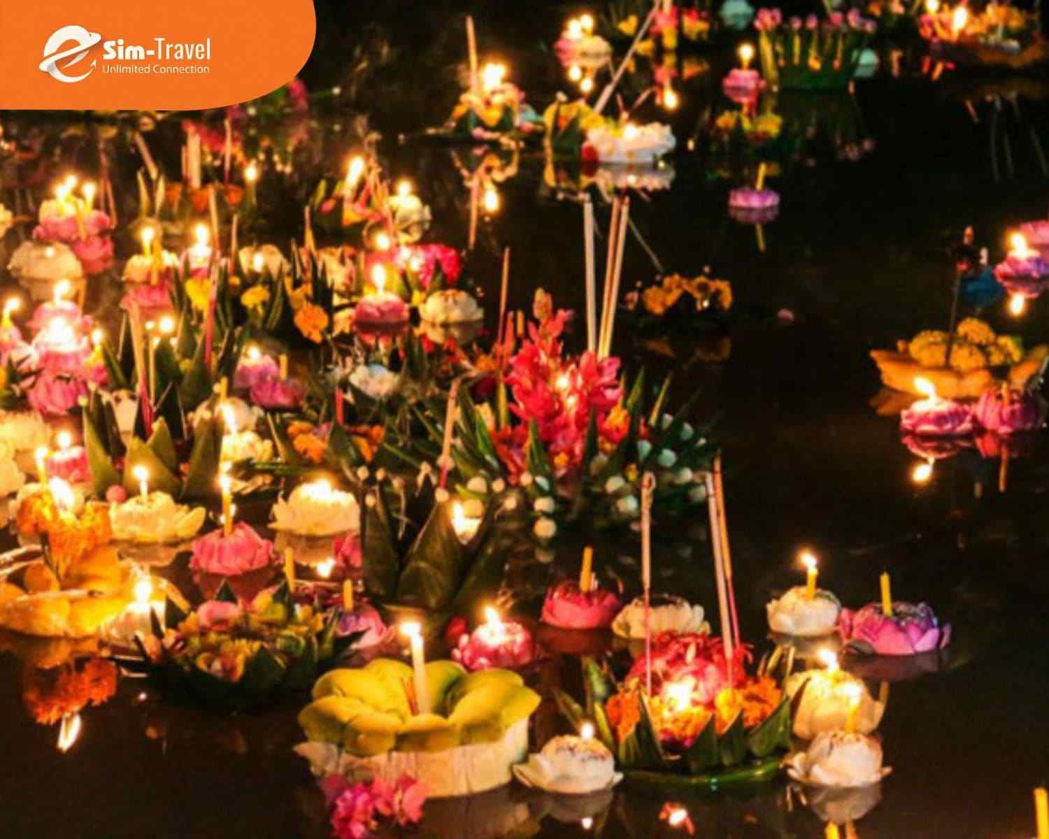 Lễ hội Loy Krathong là lễ hội thả hoa đăng hằng năm với ý nghĩa cầu may mắn và bình an