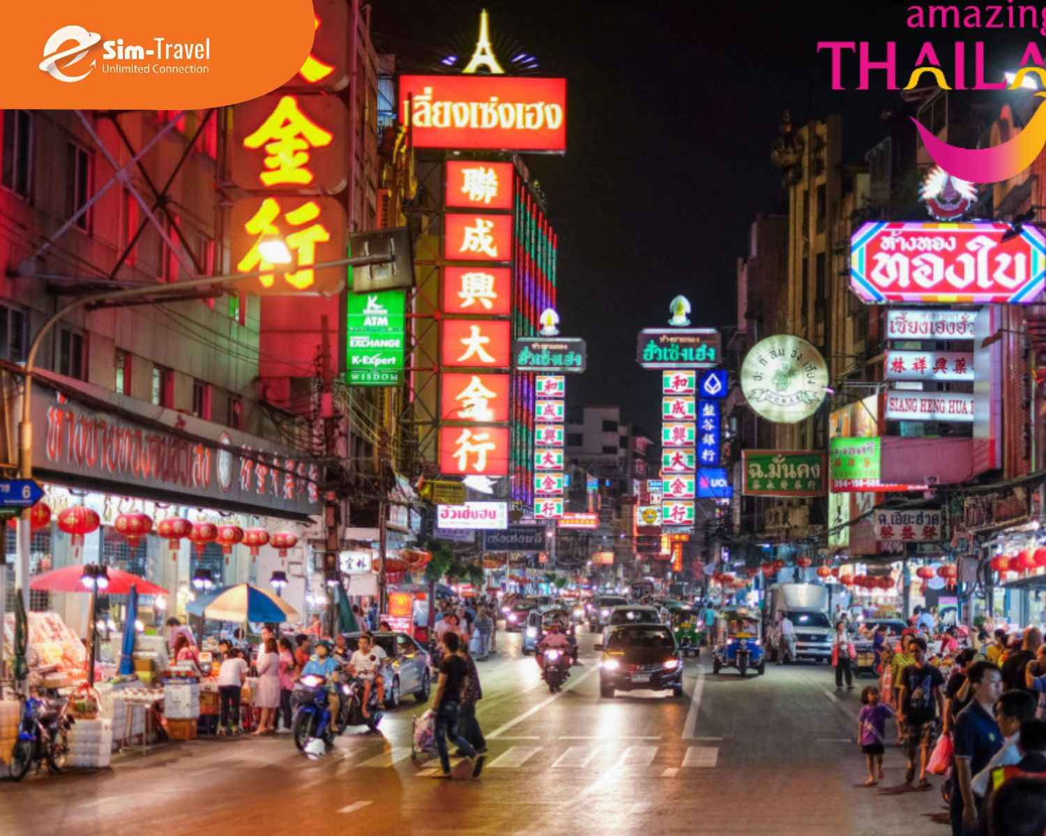 Chinatown Bangkok là khu phố ẩm thực sầm uất trên đường Yaowarat