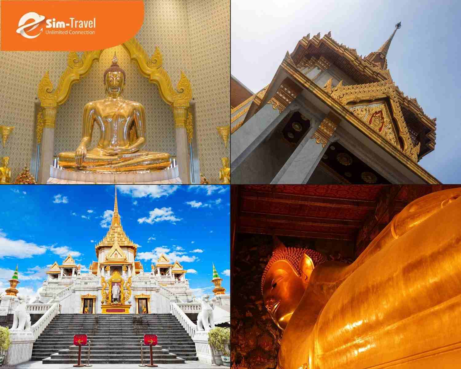 Ch&ugrave;a Wat Traimit nổi tiếng với tượng Phật V&agrave;ng nguy&ecirc;n khối lớn nhất thế giới